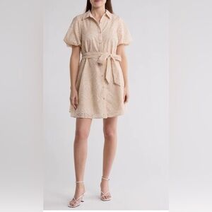 Embroidered Eyelet Puff Sleeve Shirtdress
Sam Edelman
